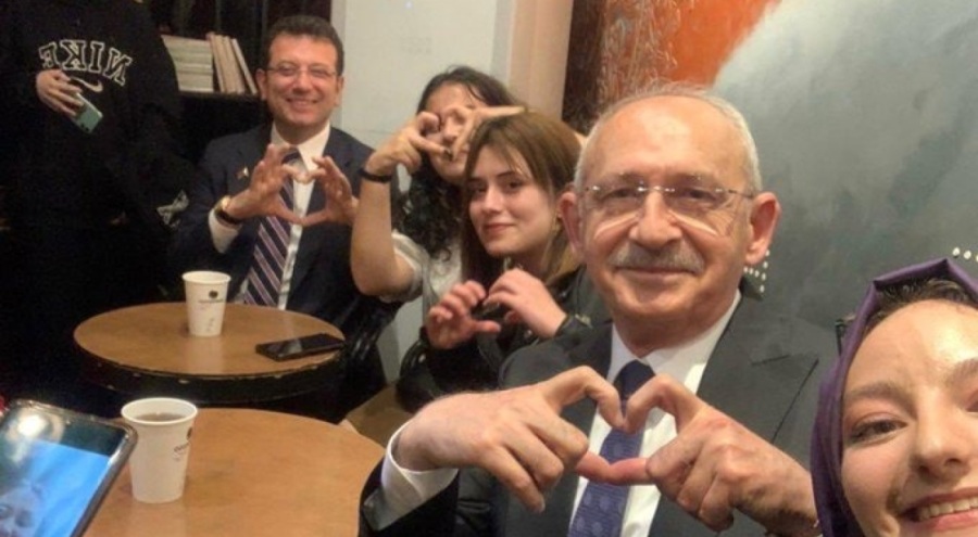 Gençler Kılıçdaroğlu ve İmamoğlu'na kahve ısmarlamak istedi