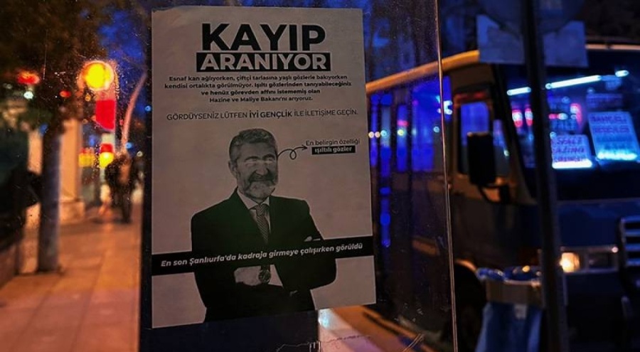 İyi Parti Gençlik Kolları'ndan Bakan Nebati için "Kayıp Aranıyor" ilanı