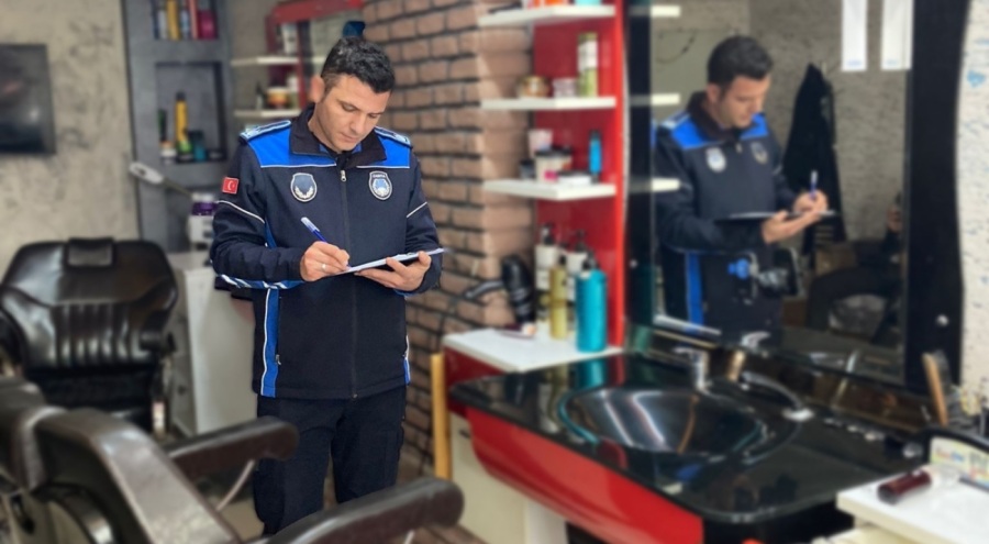 Bursa'da berberlere denetim