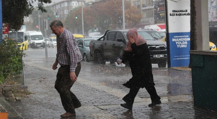 Bursa için sağanak yağış uyarısı!