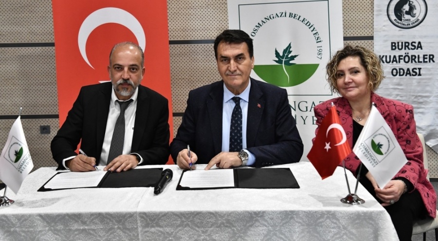 Bursa Osmangazi Belediyesi ile Bursa Kuaförler Odası'dan ortak çalışma
