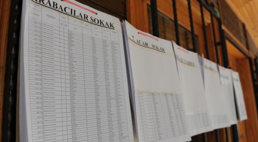 Seçmen listeleri askıdan indirildi
