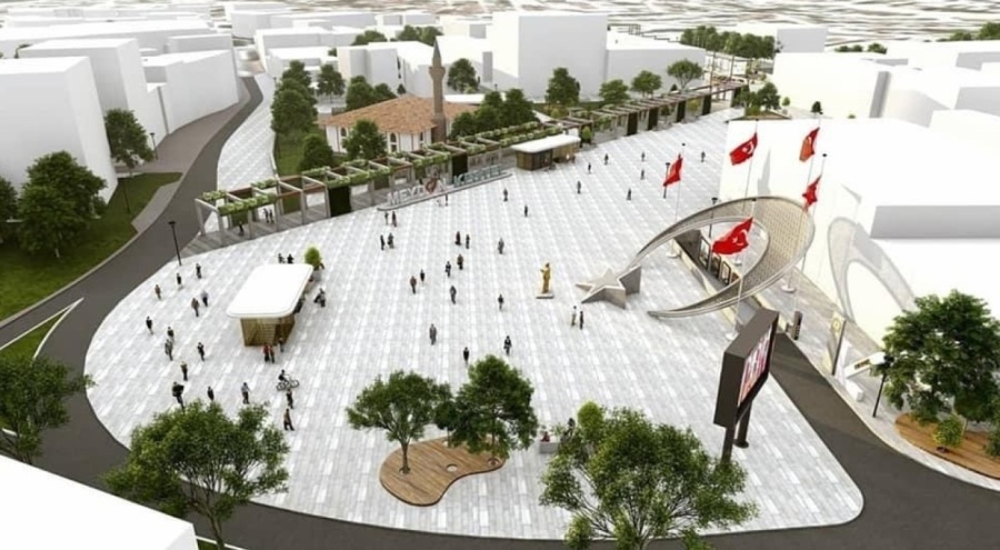 Bursa Kestel'in yeni meydanının altı doğal afetlere karşı sığınak olacak