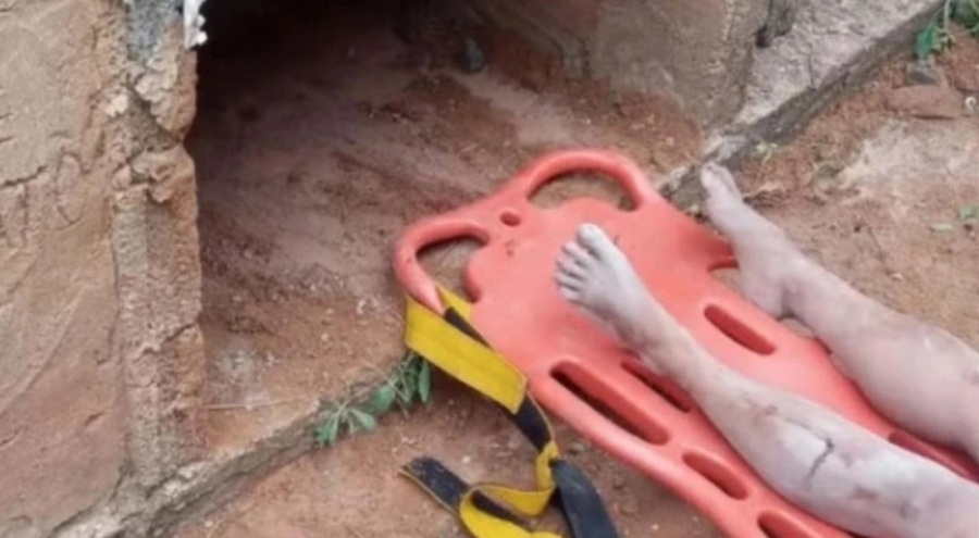 Mezarlığa diri diri gömülen kadın kurtarıldı!