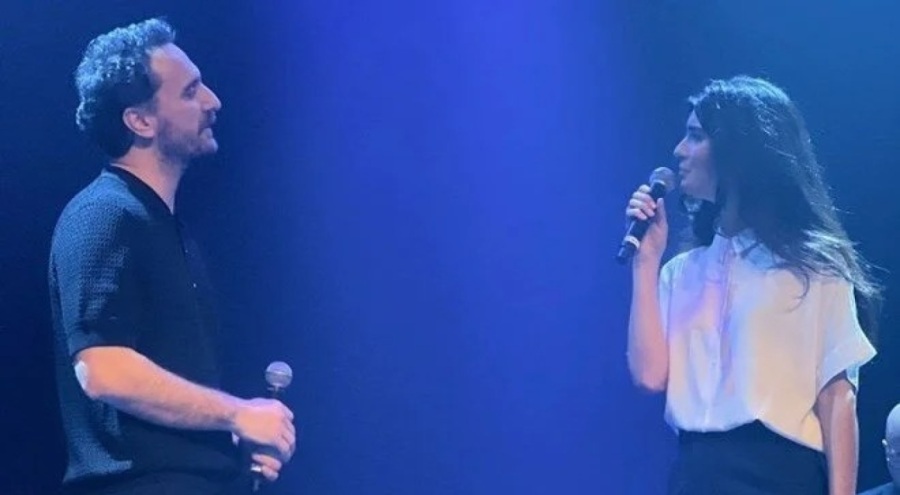 Tuba Büyüküstün ile Fırat Çelik Fransa'da afetzedeler için yardım topladı