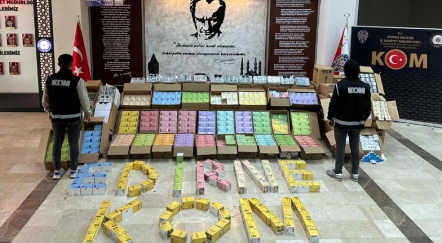 Edirne'de 7 milyon 500 bin liralık gümrük kaçağı ürün yakalandı