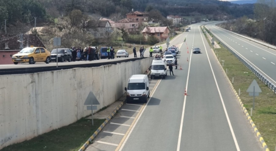 ATV ile üstgeçitten yola düştü