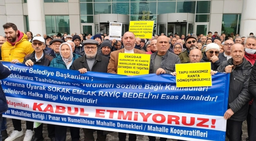 İstanbul'da 'tapu' eylemi!