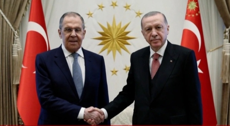 Erdoğan Lavrov'u kabul etti
