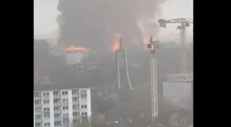 Kimyasal madde deposunda yangın: 140 kişi tahliye edildi