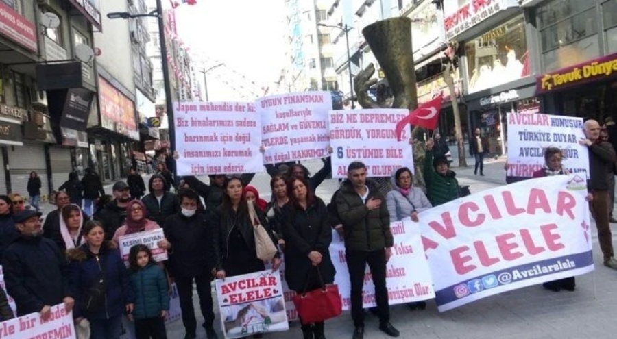 İstanbul Avcılar'da kentsel dönüşüm yürüyüşü