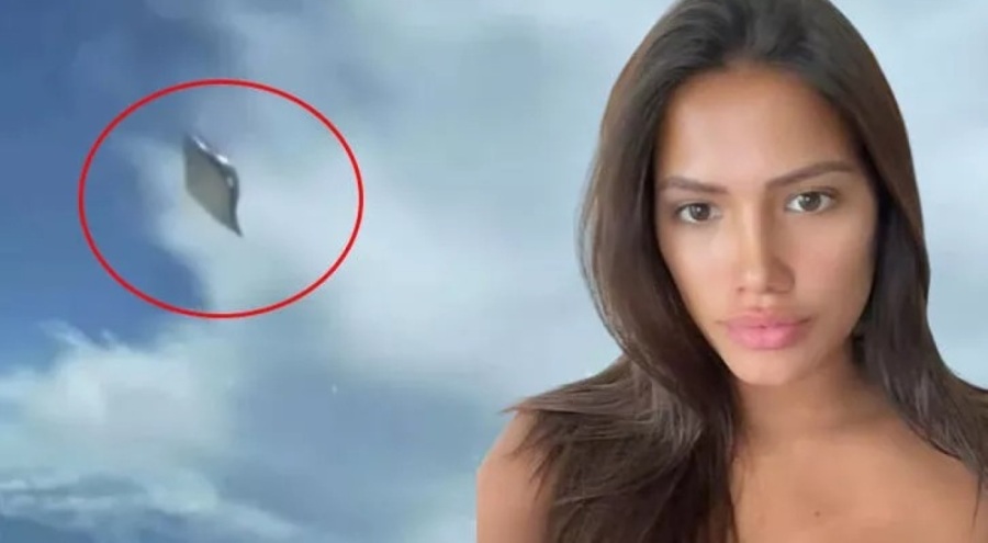 Kolombiyalı modelin UFO videosu tartışma yarattı
