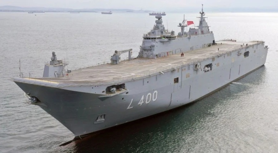 TCG Anadolu teslimat töreni başladı