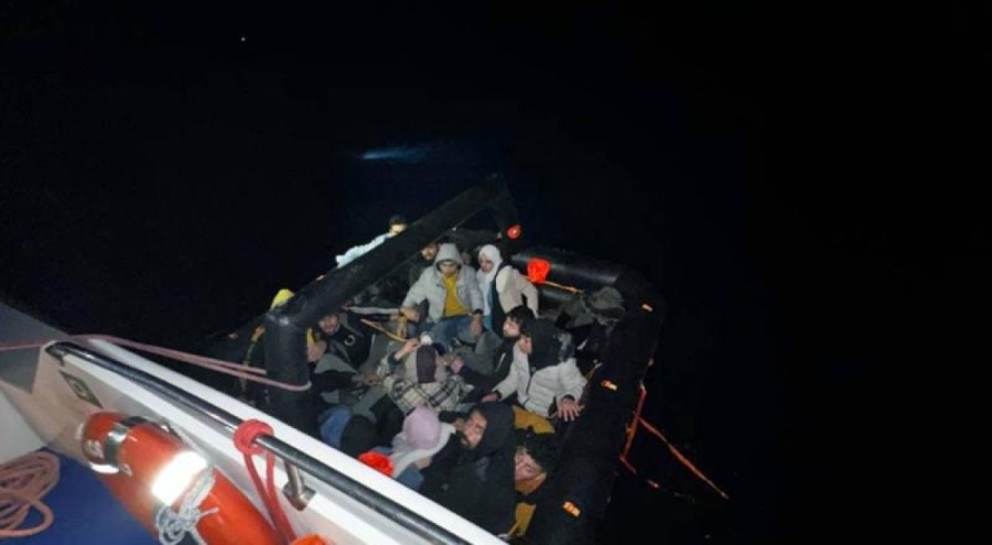 Datça'da 31 düzensiz göçmen kurtarıldı