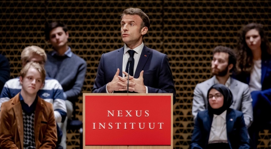 Hollanda'da Macron'a protesto! Konuşmasına izin vermediler...