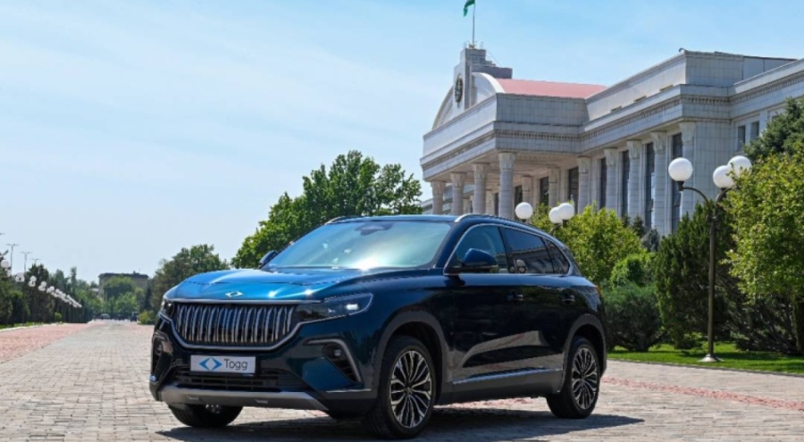 Gemlik mavisi Togg, Özbekistan'da