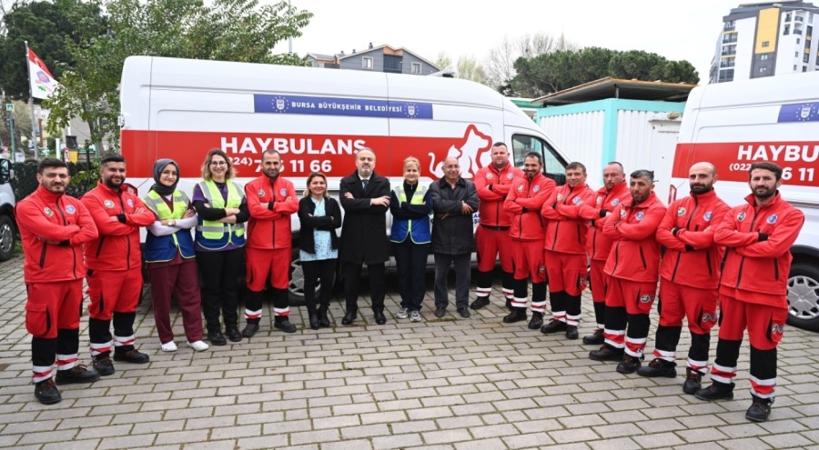 Bursa'da Haybulanslar görev başında