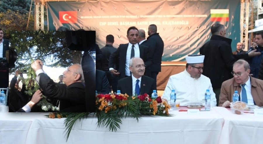 Kılıçdaroğlu, marteniçkayı annesinin kucağında öldürülen Türkan bebeğin anıt ağacına bağladı