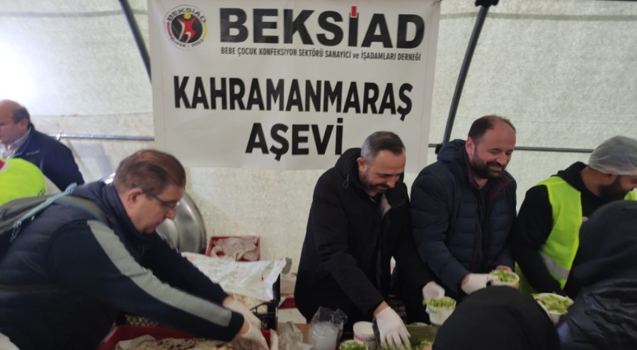 BEKSİAD deprem bölgesine yardımları sürdürüyor