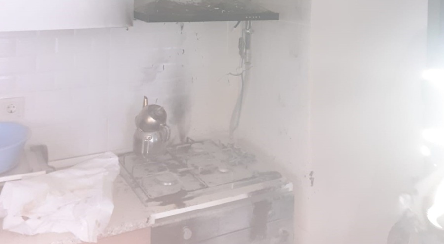 Zonguldak'ta mutfakta unutulan tencere patladı