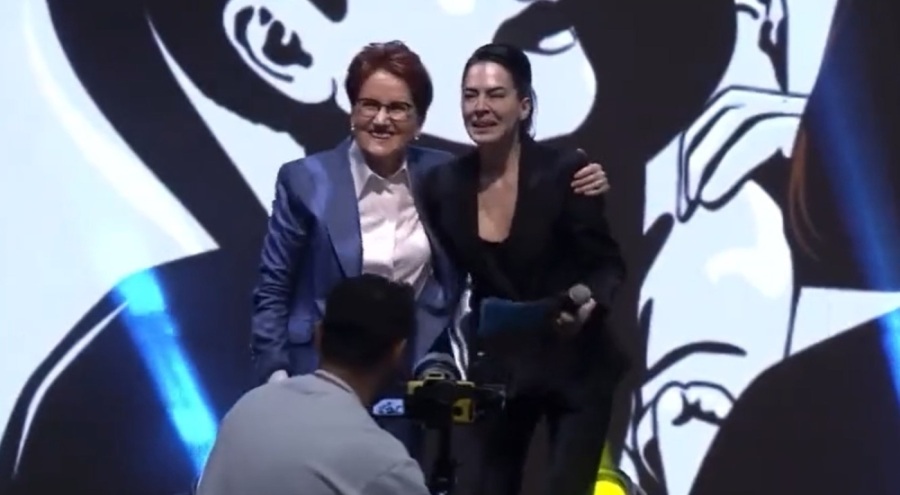 Show TV'den istifa eden Dilara Gönder, Akşener'e sarılarak ağladı: Bunlar umut gözyaşları