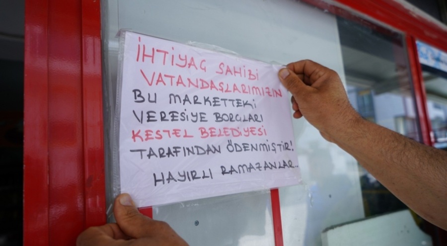 Bursa Kestel'de bu bayramda borçlar kapandı