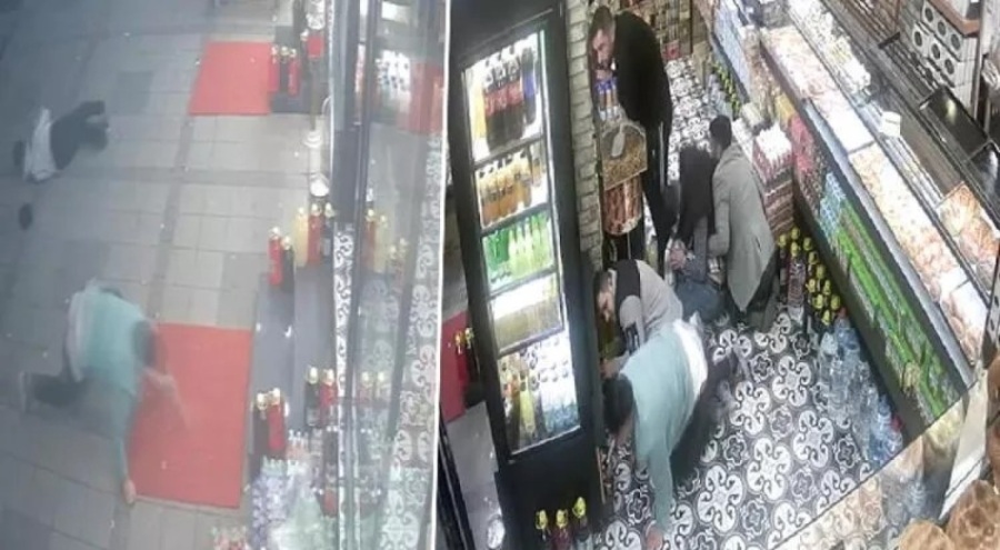 İstanbul'da fırına silahlı saldırı: Korku dolu anlar kamerada