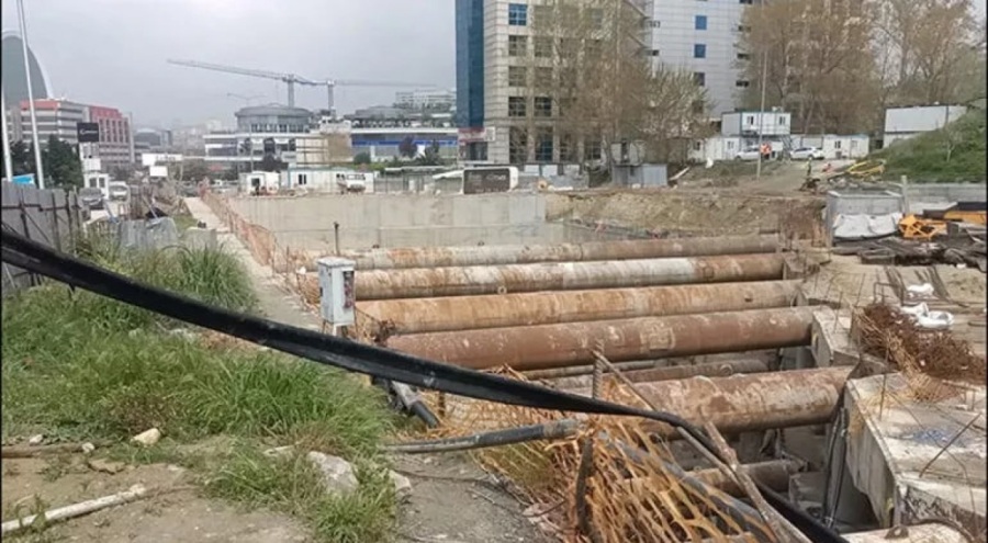 İstanbul'da metro inşaatında iş kazası