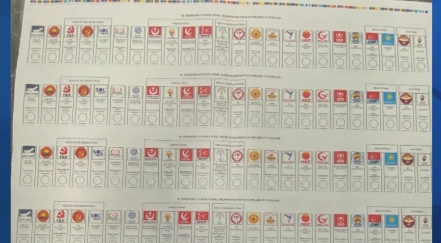 İşte oy pusulasının fotoğrafı! ''Boyu 1 metre, hayırlı olsun''