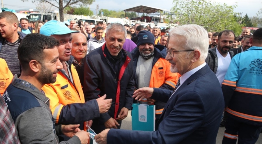 Bursa Nilüfer Belediyesi'nde bayramlaşma