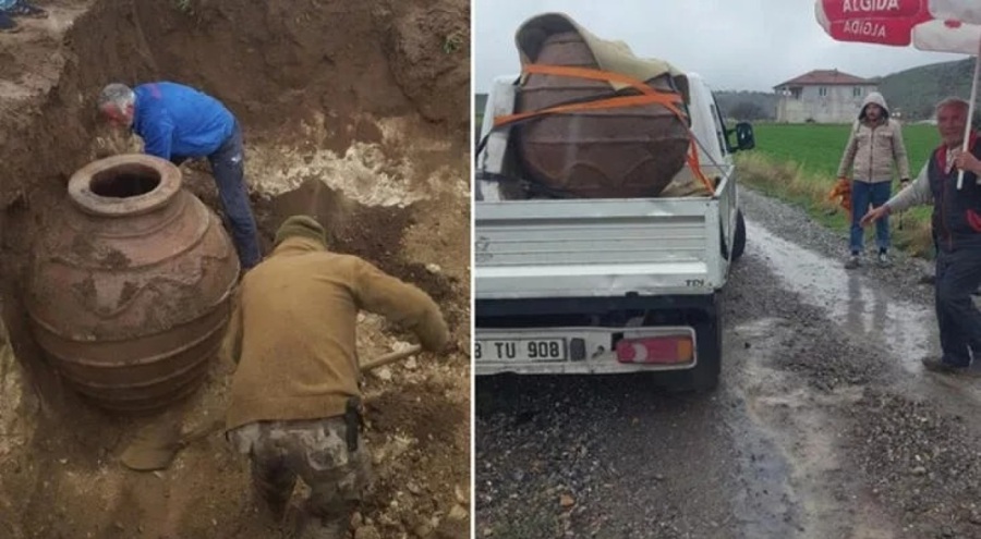 Tarlada çalışırken buldu! Tam 250 kilo, korumaya alındı