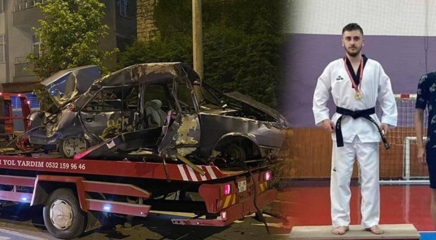 Milli tekvandocu Batuhan Çakmak kazada yaşamını yitirdi