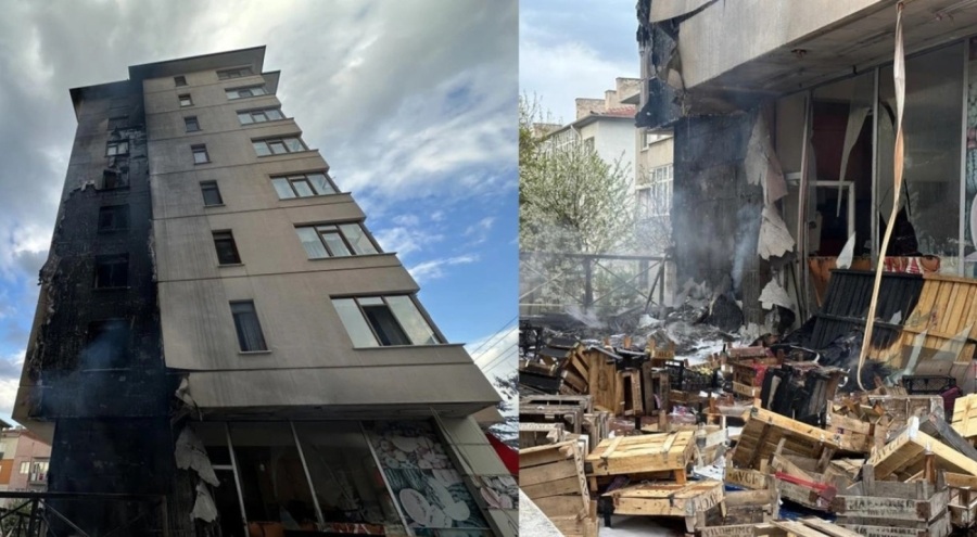 7 katlı apartmanı alevler sardı! Bayram ziyareti, facianın önüne geçti