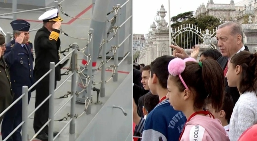 TCG Anadolu Boğaz'dan geçti