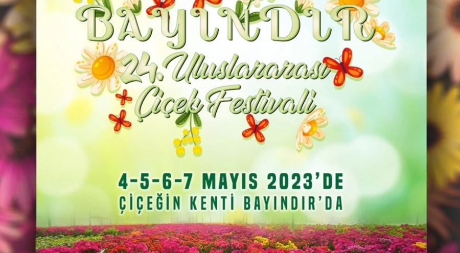 24. Uluslararası Bayındır Çiçek Festivali başlıyor