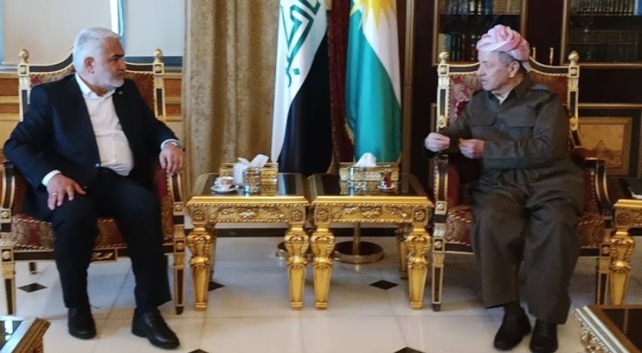 HÜDA PAR Genel Başkanı, Erbil'de Mesud Barzani ile görüştü
