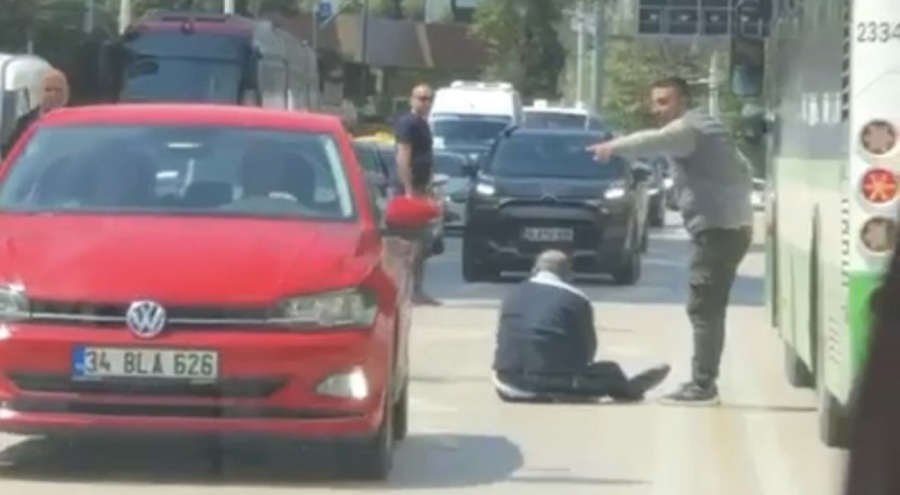 Bursa'da kavga ettiği sürücüyü ezecekti!