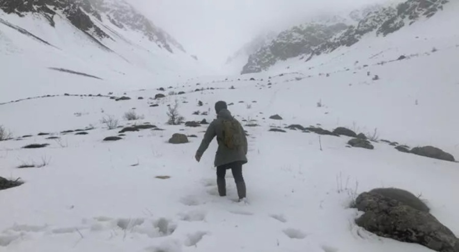 Erzincan'da mayıs ayında kar yağdı