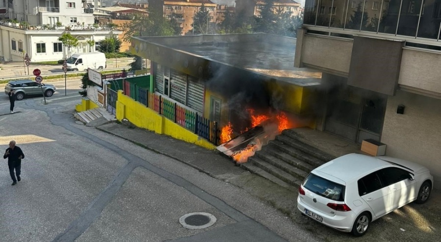 Bursa'da anaokulu cayır cayır yandı!