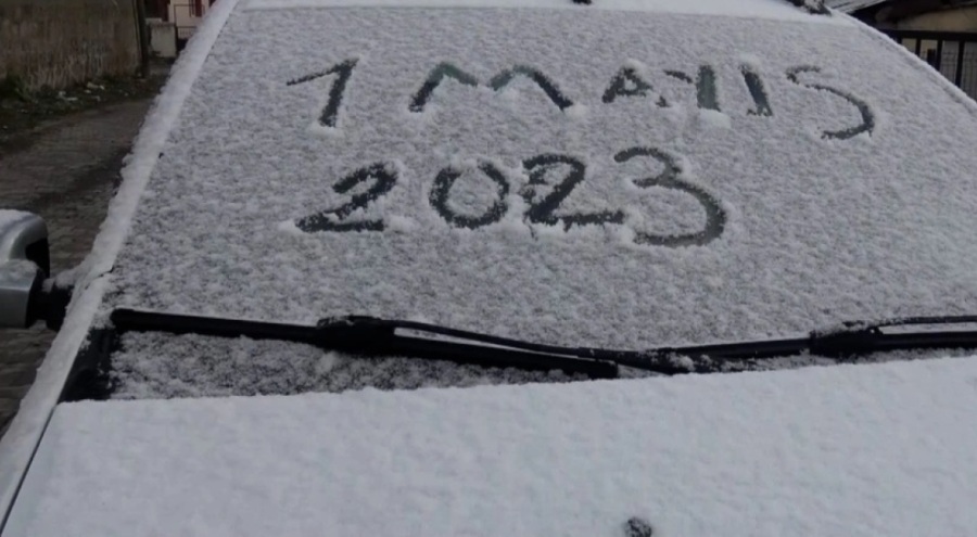 Sarıkamış'a kar yağdı