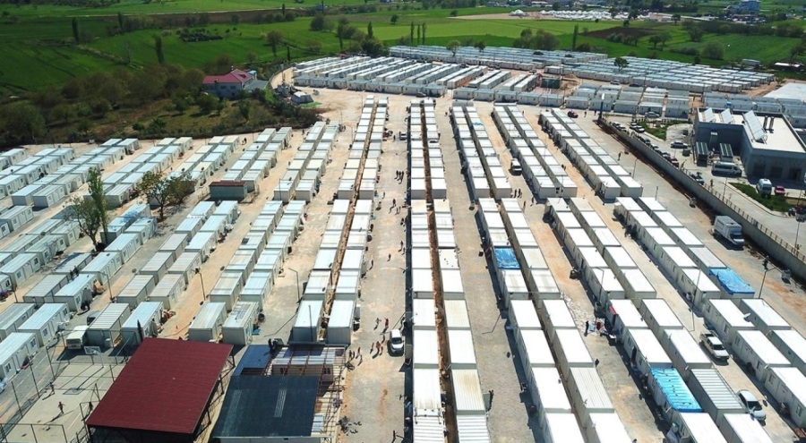 Kahramanmaraş'ta konteyner kentlerden 32'si kuruldu