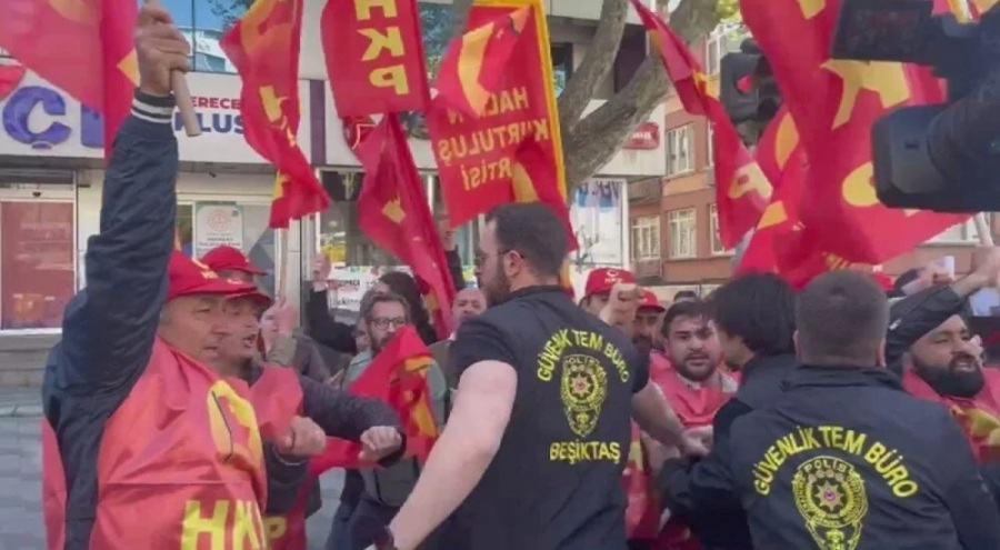 Taksim'e yürümek isteyen gruplara polis müdahalesi! Gözaltılar var