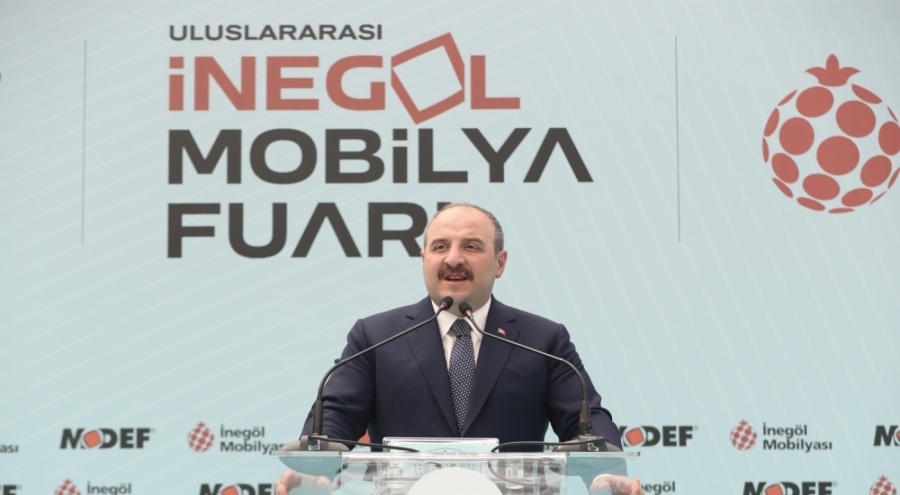 Bakan Varank Bursa İnegöl 48'inci Uluslararası Mobilya ve Dekorasyon Fuarı'nın açılışına katıldı