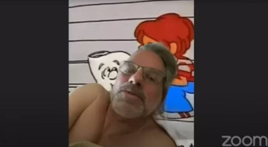 ABD'de senatör, oturuma üstsüz katıldı