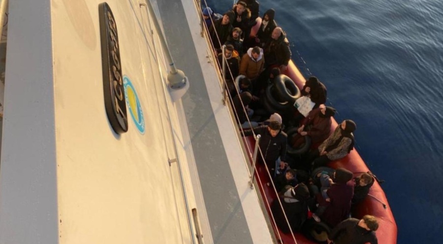 Bodrum'da 29 düzensiz göçmen kurtarıldı