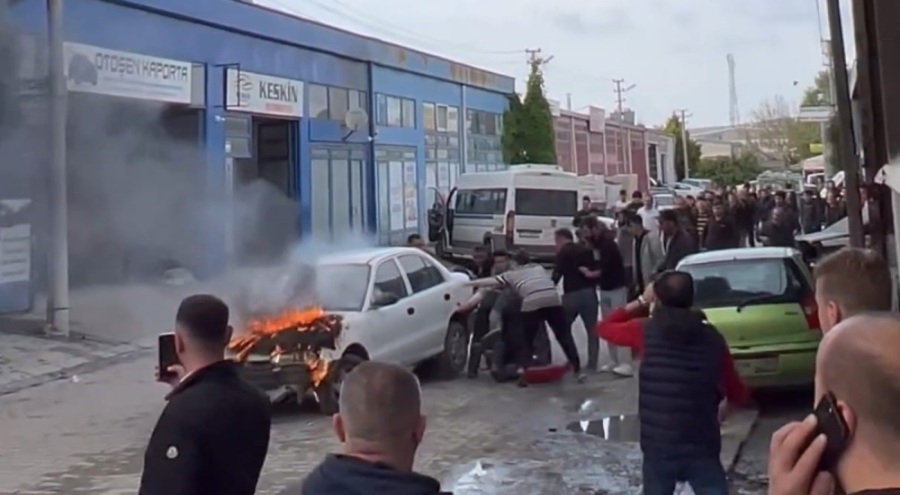 Bursa'da metal sanayide korkutan yangın!
