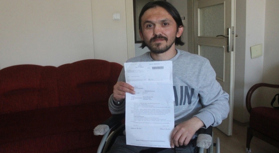 İş kazası yüzünden yüzde 96 engelli kalan vatandaş, hak ettiği tazminatı 4 yıldır alamıyor