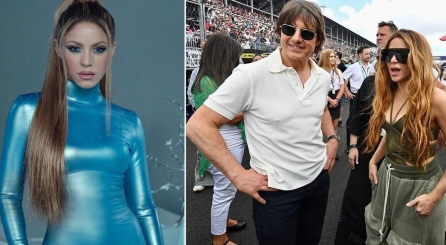 Shakira, Tom Cruise ile Formula 1'de görüntülendi