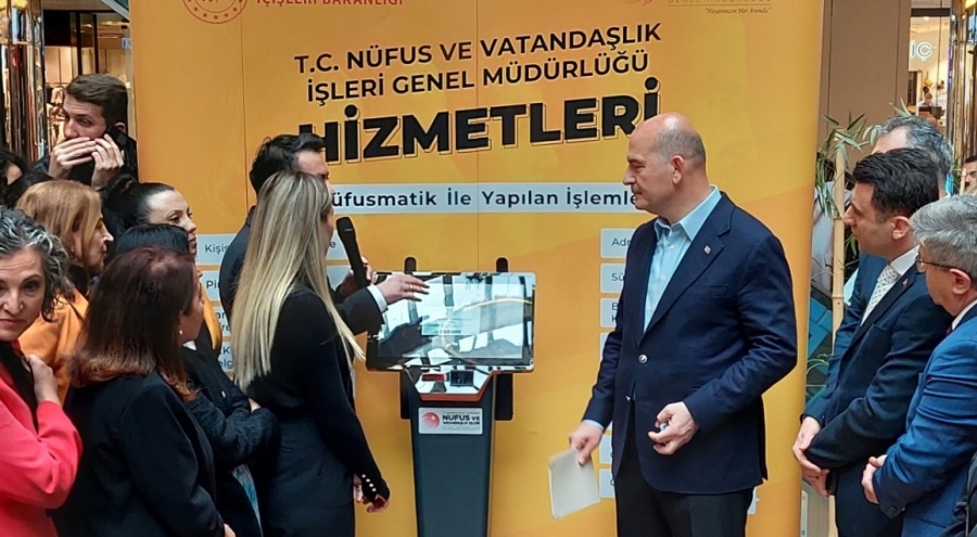 İçişleri Bakanı Soylu, nüfusmatik cihazını tanıttı