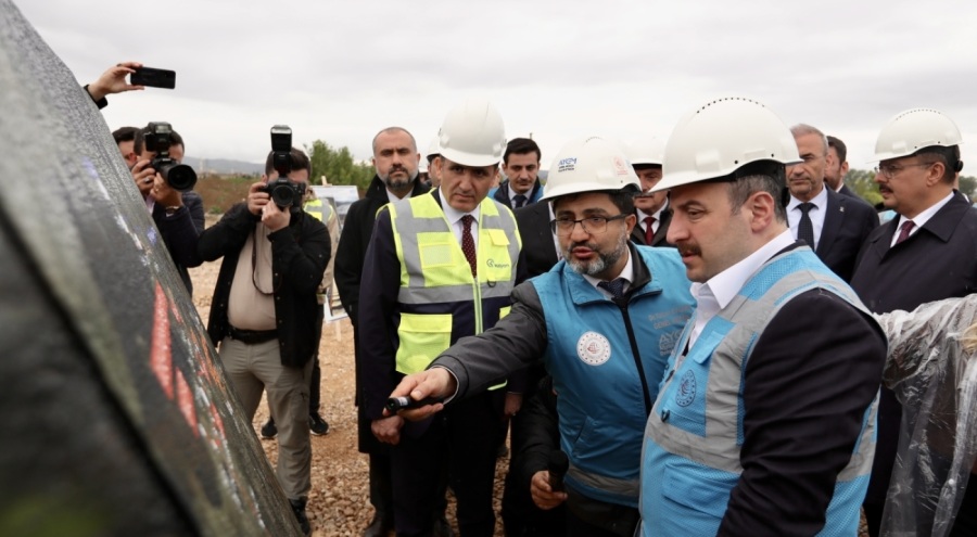 Varank, Bursa YHT hattında inceleme yaptı